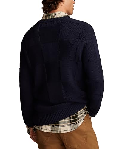 Lucky Brand Men's Check Stitch Crew Neck Sweater2