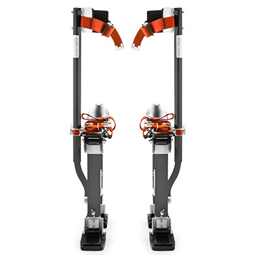 GypTool Pro 24\" - 40\" Magnesium Drywall Stilts - Gray - Thumbnail 5