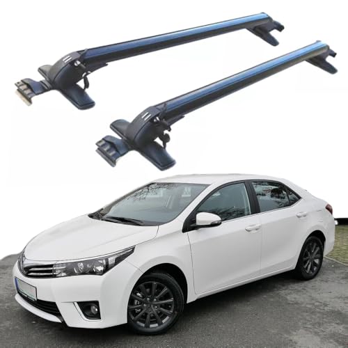 TINIANHHCT Roof Rack Cross Bars for Toyota Corolla Sedan E170 E180 2013-2017 Without Roof Rails Aluminum Cross Bar Cargo Carrier with Lock