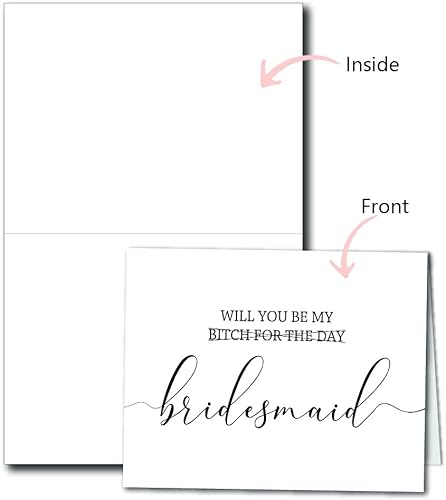 8 Different Bridesmaid Proposal Cards, Funny Bridesmaid Proposal Cards, Mixed Style Bridesmaid Card #TOP2
