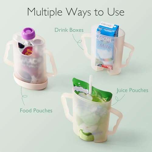 image for Momcozy Baby Pouch Holder No Squeeze, Baby Food & Juice Box Holder, Me