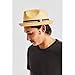 Brixton Men's Castor Straw Fedora Hat, tan, Large