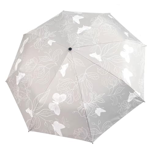 LUZZILE Guarda-chuva de sol para mulher, guarda-chuva de proteção solar forte, guarda-chuva automático, guarda-chuva para chuva ou brilho, Operado manualmente