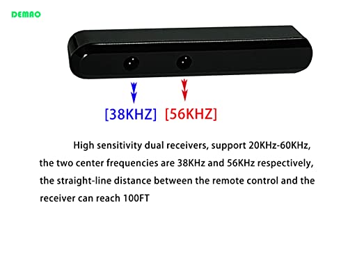 Demao Ir Repeater Kit ，Ir Extender ，Infrared Repeater System Kit Remote Controls Home Theater Out Of Sight .Control 1 Dmir0106Ta Ir Repearter Kit #TOP1