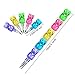 Boao 30 Pcs Stackable Pencils Plastic Bear Pencils 5 in 1 Stacking Colored for Birthday Bear Party Equipment