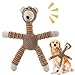 Hundespielzeug Plüsch Quietschend Interaktives Stabiles Spielzeug für Große Kleine Hund und Welpen Kuscheltier für Hunde(langbeiniger Bär)