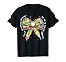 100 Days Of School Coquette Pencil Teacher Autism Awareness T-Shirt