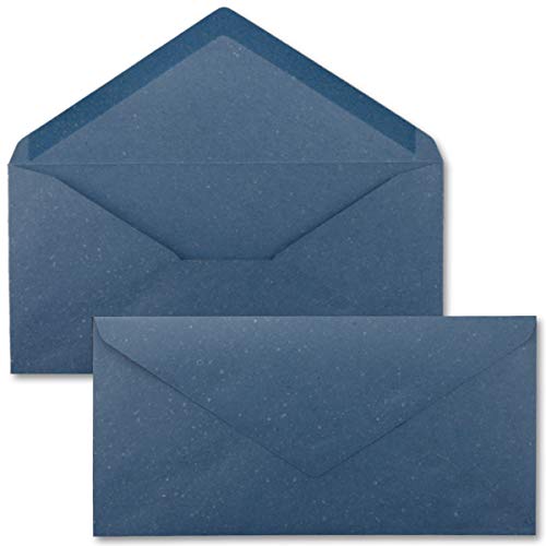 Enveloppes En Papier Kraft Recyclé Rose - Lot De 50 - Format DIN Long (11x22 Cm) - Fermeture Par Collage Humide