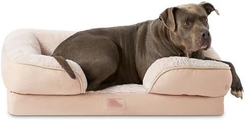 Town & Country Everyday CuddleTown Comfy Solid Bolster Sofa Pet B...