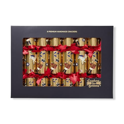 Luxury, Gold Toy Soldier, 13", Handmade Bon Bon - Box of 8 | Bonbon Crackers