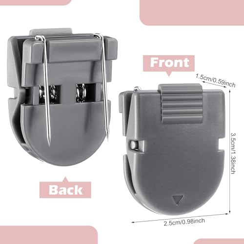 Image of Feifeiya 50 Pcs Cubicle Clips for Fabric Panels,Morandi Color | Office Partition Wall Clips, 40-sheet Capacity for Notes Photos Memos, Metal Spring, Fits Cubicle Fabric Accessories