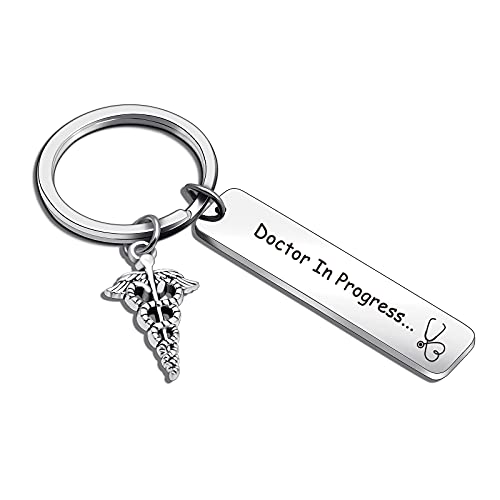 Nothers ASANHAO Future Doctor Jewelry New Doctor Keychain Future Dr Gift Future Doctor Gift Doctors day Gift Med Student Gift Doctors Graduation Gift (Doctor In Progress Keychain), General