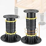 QUDFGTKY 2 PCS Adjustable Bed Legs, 8.66-13.38in Bed Frame Support Legs Replacement