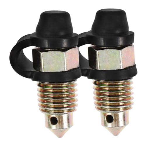 Mobestech Motorcycle Brake Bleeder Screws Cap M10 Thread for Car Compact Design for Easy and Fast Installati