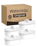 [Original] Waterdrop WD-PF-01A Plus Filtres de remplacement pour tous les systèmes de filtration de pichet Waterdrop, réduit les PFAS, PFOA/PFOS, chlore, durent jusqu'à 3 mois ou 757 litres (Paquet de