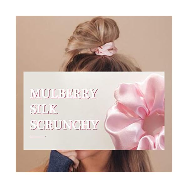 LilySilk-Silk-Hair-Scrunchies-for-FrizzBreakage-Prevention-100-Mulberry-Silk-Hair-Ties-No-Damage-Elastic-Silk-ponytail-Holders-1Pc-Charcoal-Purple LILYSILK Silk Hair Scrunchies for Frizz&Breakage Prevention, 100% Mulberry Silk Hair Ties No Damage, Elastic Silk ponytail Holders, 1Pc, Charcoal Purple