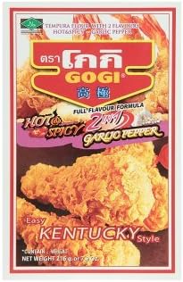 Gogi Tempura Flour with 2 Flavours Hot&spicy - Garlic Pepper 7.6 Oz