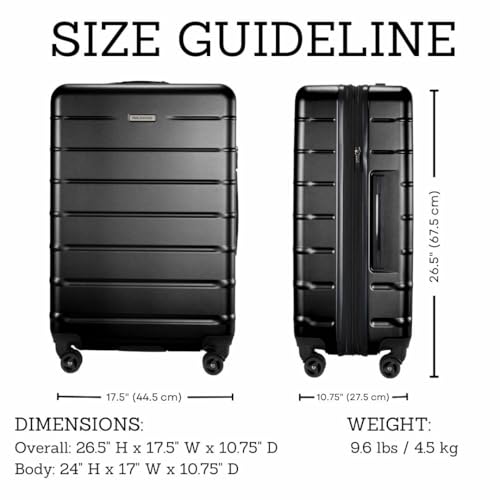 Image of Ricardo Beverly Hills Cambria Hardside Luggage | Stylish Suitcase with Wheels for Effortless Travel, Expandable and Secure TSA-Locked Packing, 24-inch Medium Checked