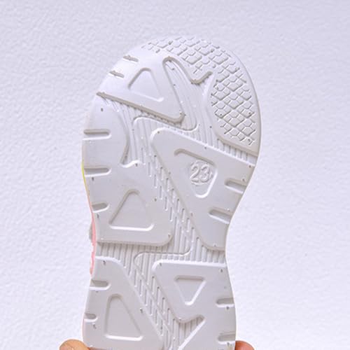 IWIHMIV Girls Sneakers Kids Breathable Tennis Shoes Non Slip Lightweight Running Comfortable Casual Walking Shoes 7