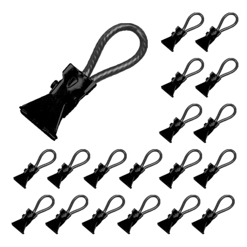 CZAKOMIX 30 Clips para Paños de Cocina, Pinzas para Toallas, Clip de Toalla de Té, Adecuado para Colgar Toalla, Paños de Cocina, Suministros de Cocine, Muñecas, Sombreros (Negro)