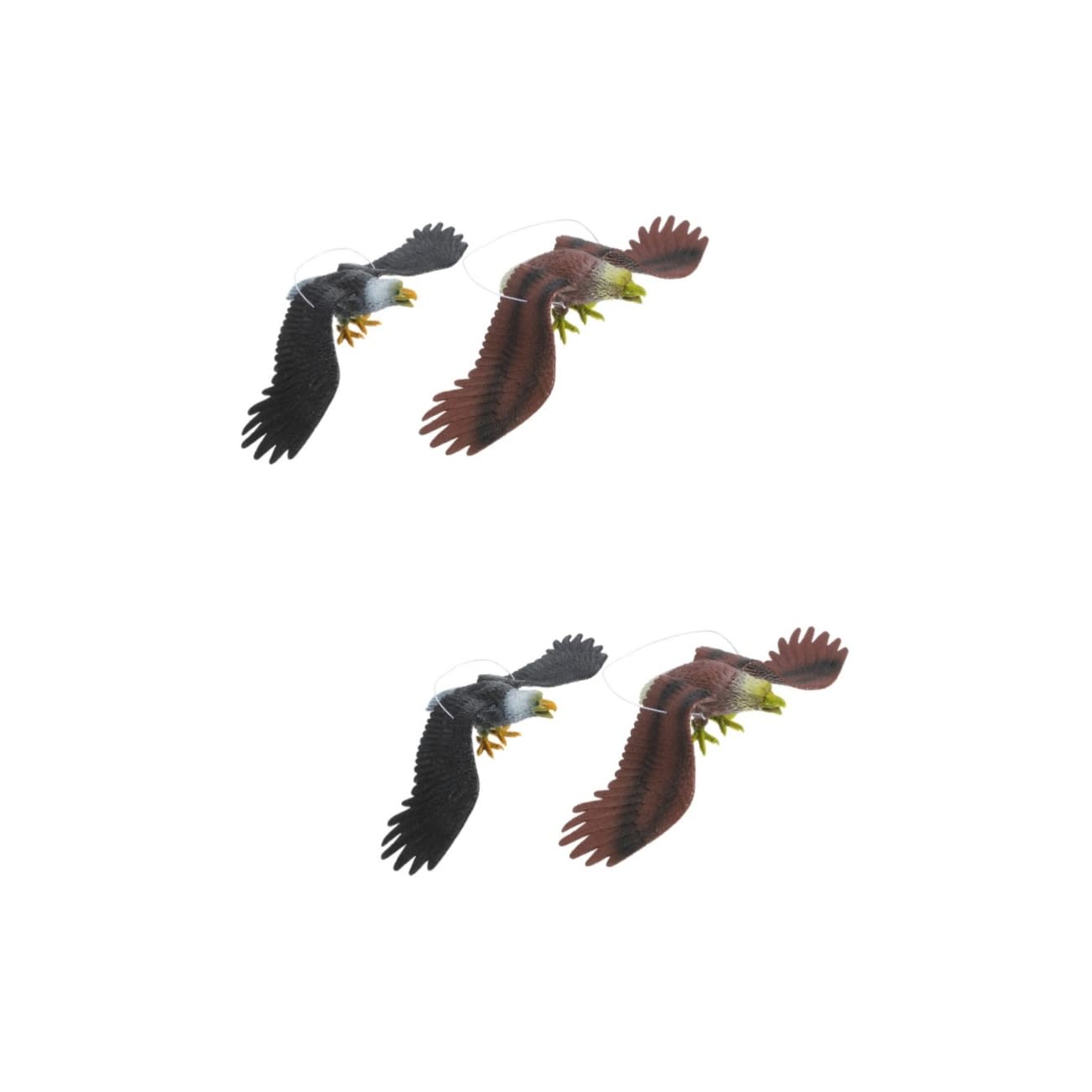 Aigles simulés figurines de jardin en plastique extérieur 8 pièces