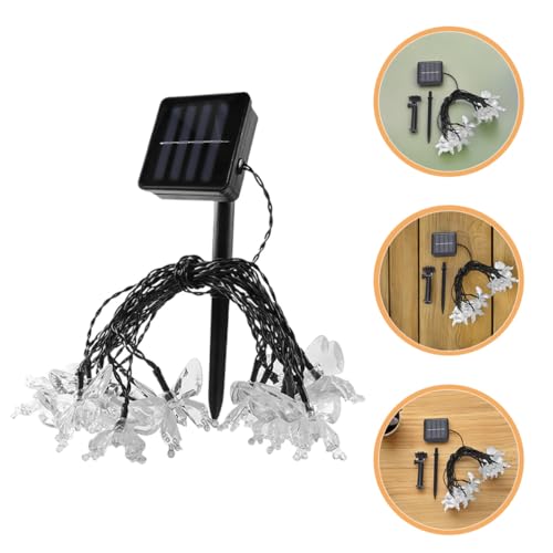 Luces solares decorativas mariposa para jardín 7m 50 LED miniatura 7