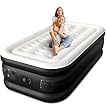 CHERIMOR Twin XL Air Mattress with Built-in Pump, 18" Raised Comfort, 80“ Length, 48Hr Leak-Proof Test, Upgraded Honeycomb Pillar Design, Supports 500 lbs, 2-Min Inflation for Home, Guests & Camping