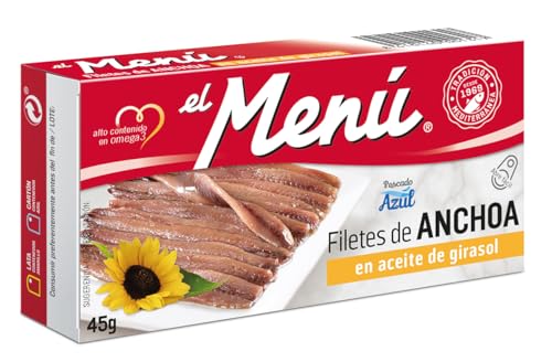 El Menu Filetes de Anchoa en Aceite de Girasol, 45 g