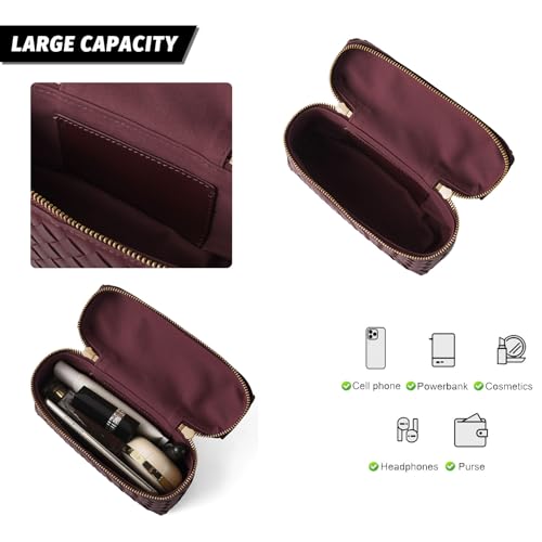 Woven Shoulder Bags for Women, Crossbody Bag Cute Satchels Clutch Purses Top-Handle Tote Handbag4