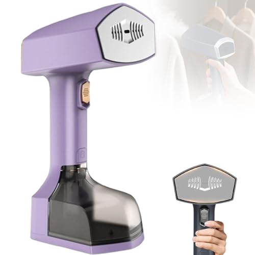 YXYSSMDGHY Vaporizador De Ropa Portátil De 2500 W, Tanque De 350 Ml, 3 Niveles De Vapor, Calentamiento Ultrarrápido En 10 S, Elimina Fácilmente Las Arrugas. Purple