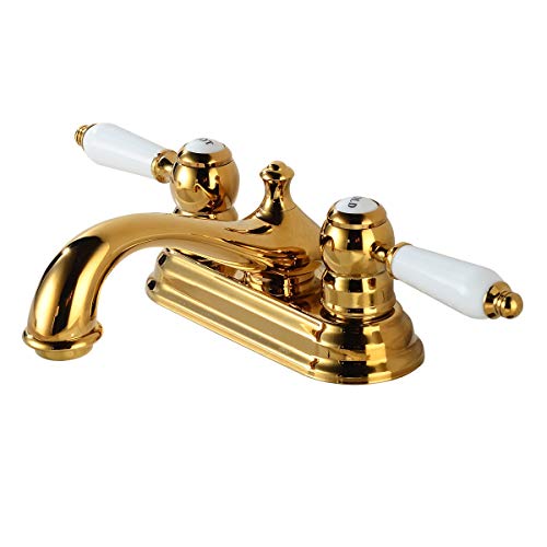Portsmouth 22" W White Corner Pedestal Bathroom Sink Combo Heavy Duty Porcelain Sink Basin, Pedestal Leg, Brass 4" Centerset Faucet, Sink Drain, P-Trap And Overflow | Renovators Supply Manufacturing #TOP4