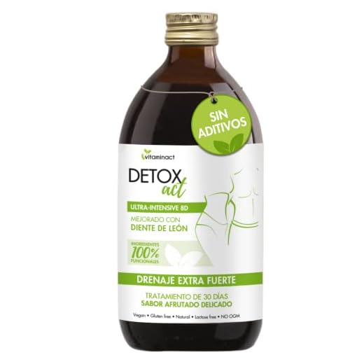 DETOX - DRENANTE EXTRA FUERTE - Potente Fórmula Natural - Potenciato con Diente de León - 11 Plantas Naturales - Diurético Depurativo Antioxidante Fuerte- Líquido - 500 ML -Fórmula Innovadora