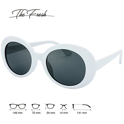 The Fresh Clout Goggles Oval Mod Retro Vintage Kurt Cobain Inspired Sunglasses Round Lens Gift Box2