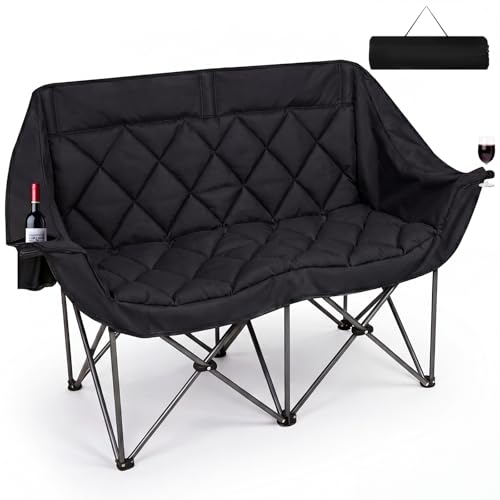 Romswi Double Camping Chair,2 Person Camping Chair Oversized...