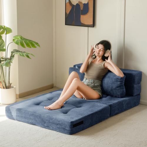 Image of MAXYOYO Convertible Sofa Bed, Fold Out Sofa Couch with Pillow for Adults