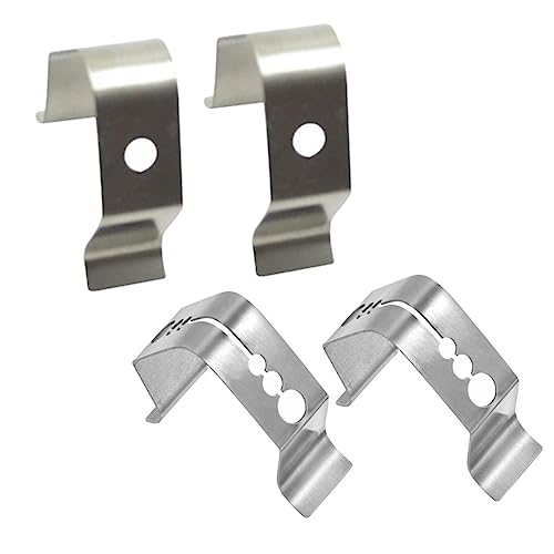 OFFSCH BBQ Tools 4 Pack Grill Thermometer Clips Stainless Steel Meat Thermometer Clamp Oven Grill Accessories