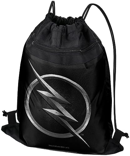 LOGOVISION The Flash TV Series Zoom Logo Drawstring Backpack Sports Bag Sackpack 17 x 13 Perfect for Gym Yoga or Practice