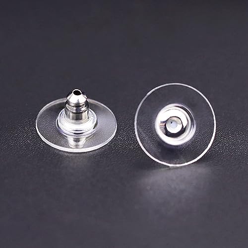 Image of Moud Jewels (200 Pcs Or 100 Pairs Approx) Earring Back Stopper (Silver 100 Pairs Or 200 Pcs Approx)