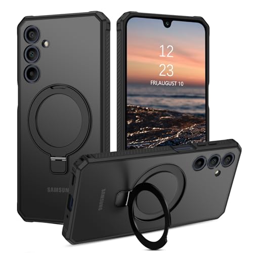 Coque Samsung Galaxy A16 5G antichoc à anneau magnétique invisible