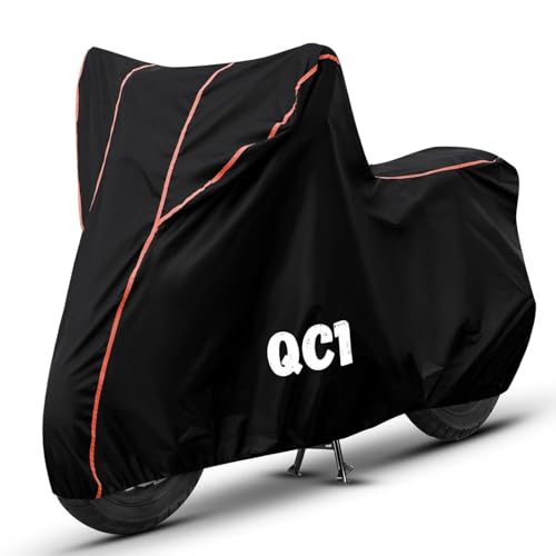 Image of Bike Cover for QC1 100% Waterproof, Dustproof & Scratch Resistant| Fully Bottom Elastic UV Resistant Heavy Duty Body Cover | All Weather Outdoor Use