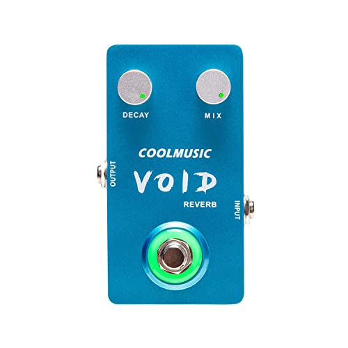 Pédale de réverbère Coolmusic C-RV01 robuste en alliage d'aluminium durable