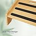HOOBRO Bamboo Foot Rest, Adjustable Under Desk Footrest with 5 Height Options & Angles, Non-Slip Ergonomic Foot Rest for Under Desk at Work for Improved Posture, for Home & Office, Natural YL01FP01