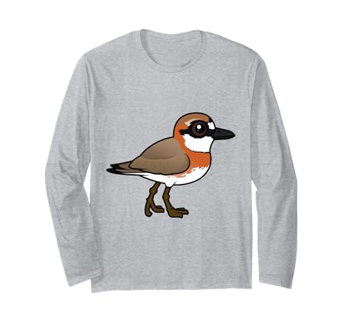 Cute Cartoon Siberian Sand-Plover Birdorable Bird Species Long Sleeve T-Shirt