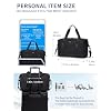 ECOHUB Travel Duffel Bag, Water Resistant Weekender Bag Carry On Bags for Women, Sport Gym Bags for Men, Hospital Bag for Labor and Delivery, Overnight Bag Luggage Bag with Trolley Sleeve, 30L Black