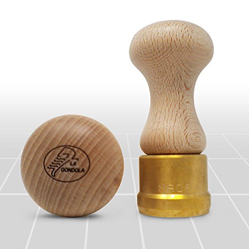 La Gondola Homemade Ravioli Stamp - Round Smooth 1.5In | Italian Pasta Making Tool For Home And Business | Brass & Natural Wood | Sturdy & Easy To Use Ravioli Stamp | Ravioli Cutter Made In Italy #TOP4