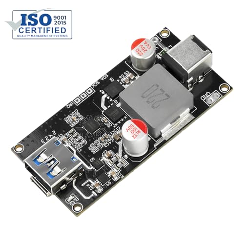 Image of amiciSolar 140W USB Fast Charger Module | QC4+ /QC5, PD3.0 /PD140W, PPS Quick Charge DIY Charging Board with Dual USB-A & USB-C Ports, Wide DC 6-30V Input for Laptops, Tablets, Smartphones