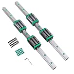 TIQICIVINUI Linear Guide Rail HGR20 1500mm 2PCS Linear Rail Guide with 4PCS HGR20CA Slider Block for Automated Machines DIY Project CNC Router Machines