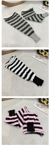 Image of Women Leg Warmer Vintage Striped Leg Socks for Spicy Girls Cute Slim