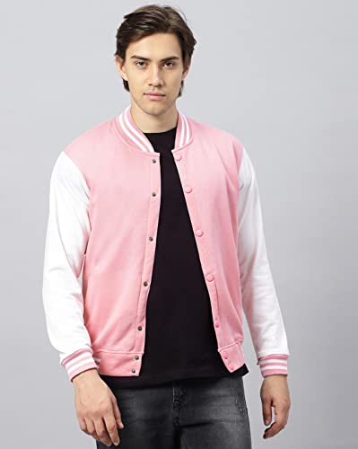 Image of BE SAVAGE Men's Cotton Blend Standard Length Bomber Jacket