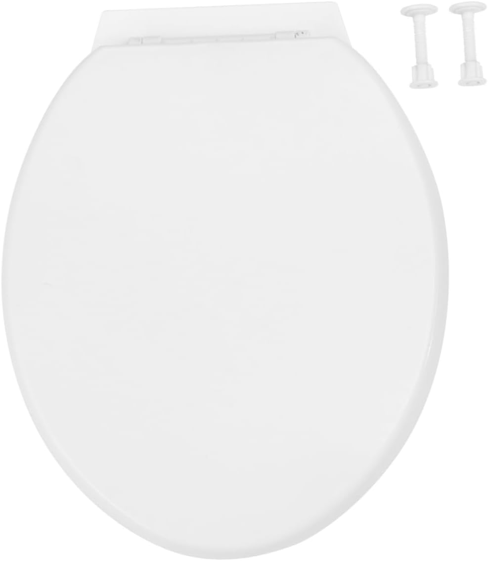 Cabilock Pp Board Toilet Seat Cover Thick Shaped Lid Corrosion-Proof Easy to Clean Home Daily Life